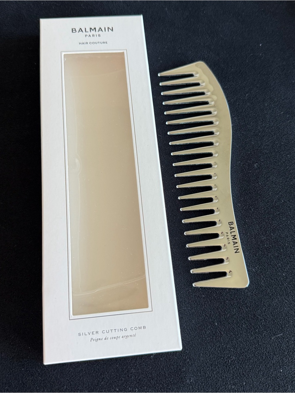 Balmain Paris Silver Wide Tooth Comb